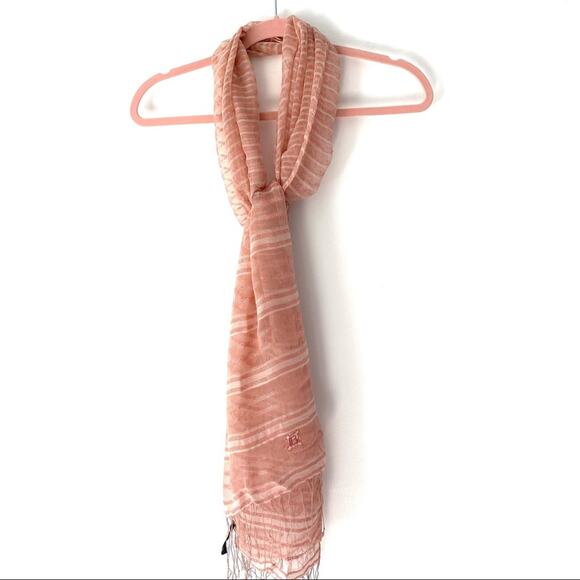 Laura Di Laura Biogiotti Silk Pink Scarf - Picture 9 of 11